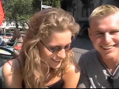 German Couple Flashing and Fucking